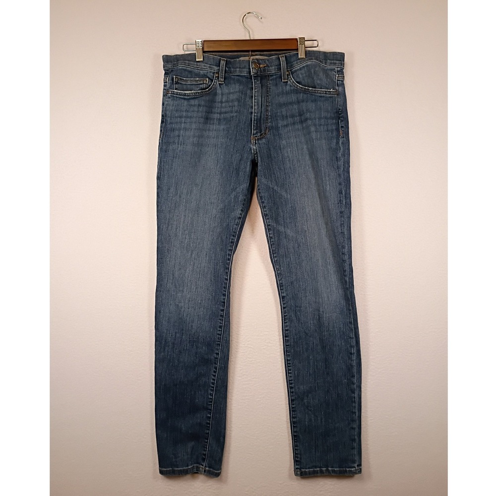 Designer Joe's Jeans Mens 34 Blue Medium Wash Slim Straight Denim‎ Pants